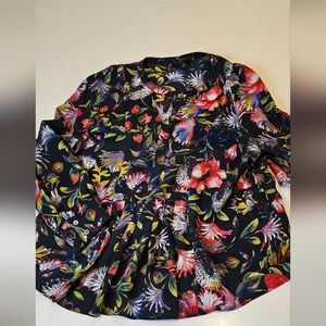 J. Crew Floral Blouse - Multicolor